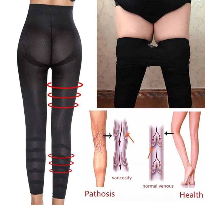 Women Leggings High Waist Leg Slimming Body ShaperTummy Control Panties Thigh Sculpting Slimmer Compression Shapewear