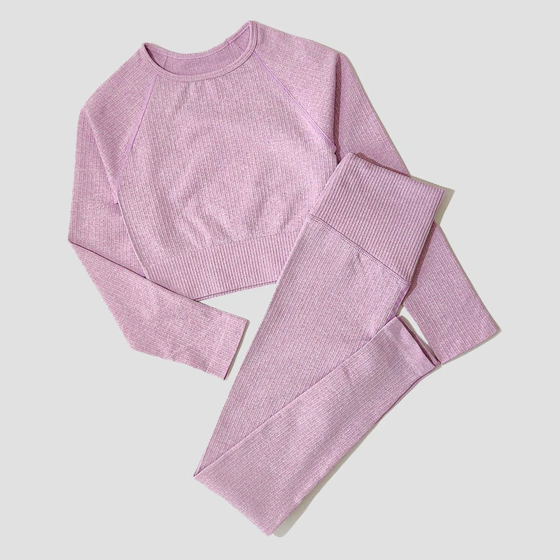 Stylish Long-Sleeve Yoga Set