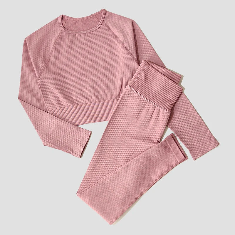 Stylish Long-Sleeve Yoga Set
