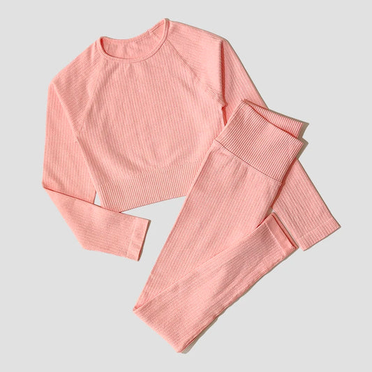 Stylish Long-Sleeve Yoga Set