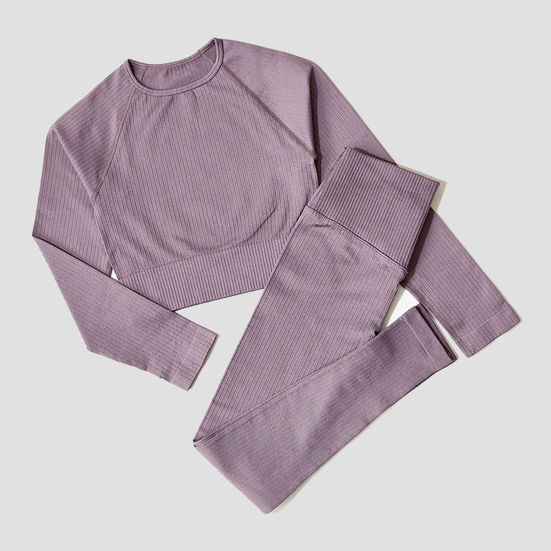 Stylish Long-Sleeve Yoga Set