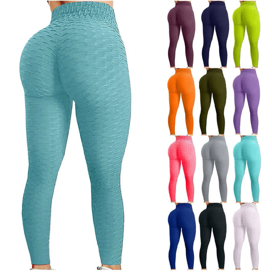 Yoga Leggings, Women High Waist Slim Pants, Push Up Sports Gym